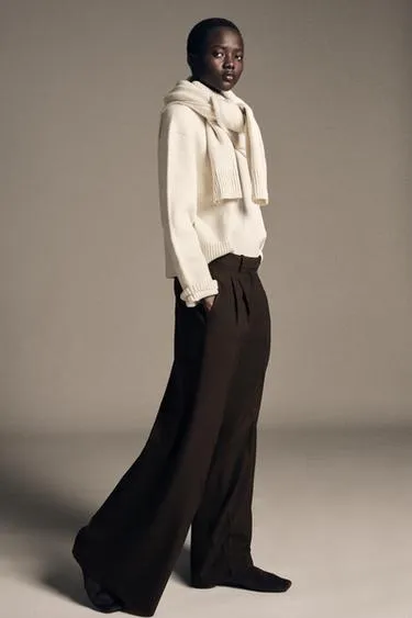 Брюки Wide Leg с защипами — Zw Collection- Заказать в России