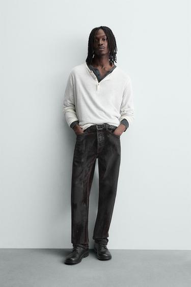 Zara Джинсы STRAIGHT FIT FLOCADOS