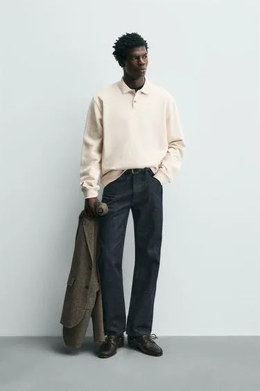 Поло REGULAR FIT с рельефным узором