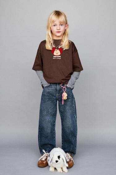 Zara Футболка CAPIBARA CAPYFUN © с рельефным принтом