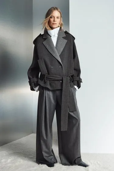 Широкие брюки из смесовой шерсти — ZW COLLECTION