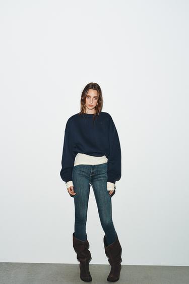 Zara Джинсы TRF SKINNY с высокой посадкой