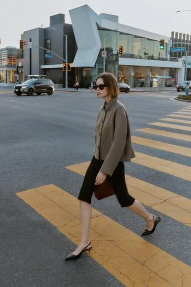 Короткое пальто из смесовой шерсти