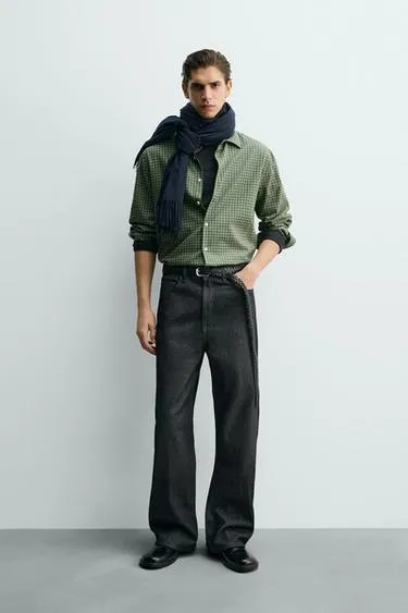 Рубашка Regular Fit в клетку