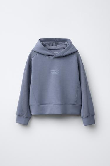 Zara Худи с надписью из модала