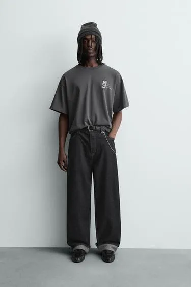 Футболка с контрастным принтом- Заказать в России