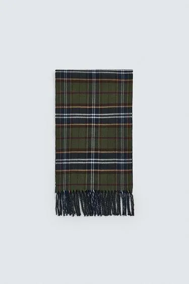 Шарф в контрастную клетку- Заказать в России