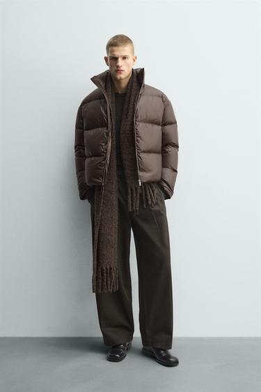 Zara Утепленная куртка с 80% пуха и 20% пера