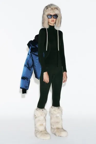 Бесшовные легинсы из шерсти мериноса — Ski Collection