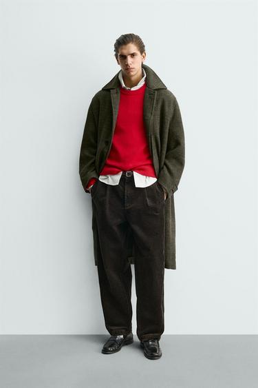 Zara Пальто из меланжевой ткани - LIMITED EDITION купить с доставкой.