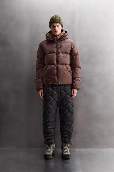 Zara Стеганая куртка SKI из 100% пуха