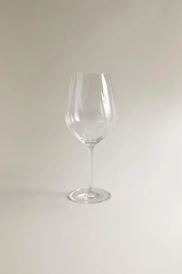 Бокал из кристалла с рельефным узором- Заказать в России