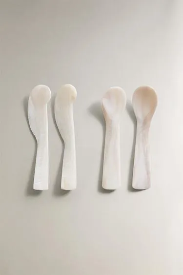 Набор столовых приборов из перламутра для завтрака (набор из 4 шт.)