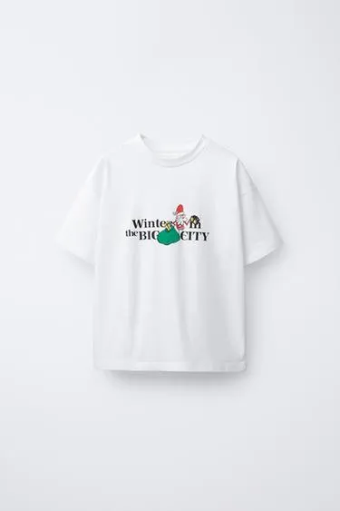 Футболка с принтом «дед мороз»