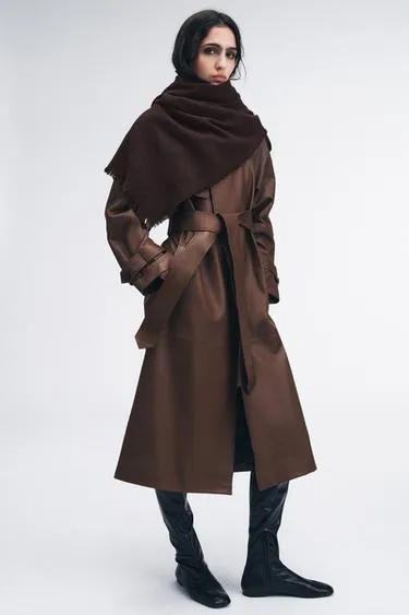 Однотонный шарф из шерсти