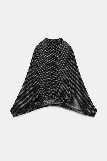 Блуза в горошек с завязками — ZW COLLECTION- Заказать в России