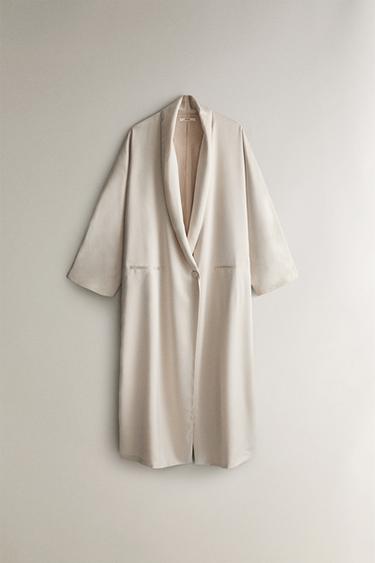 Zara Халат из сатина