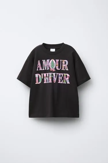 Футболка из хлопка с принтом- Заказать в России