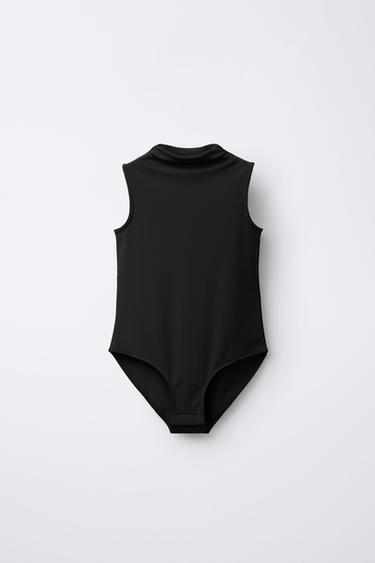Zara Боди с воротником-стойкой