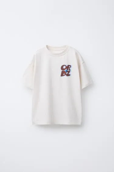 Футболка с рельефным текстовым принтом- Заказать в России