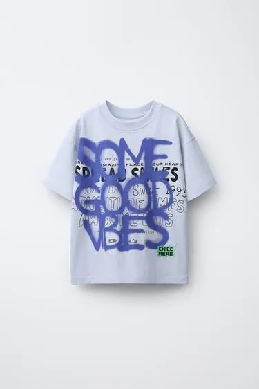 Футболка с граффити-спрей принтом