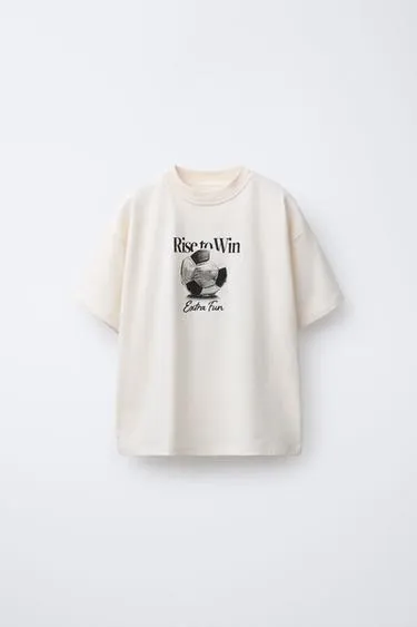 Футболка с принтом «мяч»- Заказать в России