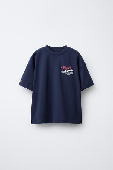 Zara Футболка с рельефным принтом