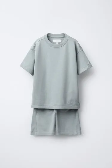 Комплект из футболки и шортов «вафли»- Заказать в России