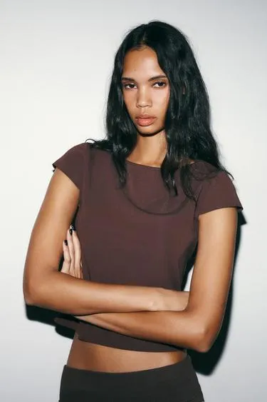 Футболка с короткими рукавами из интерлока