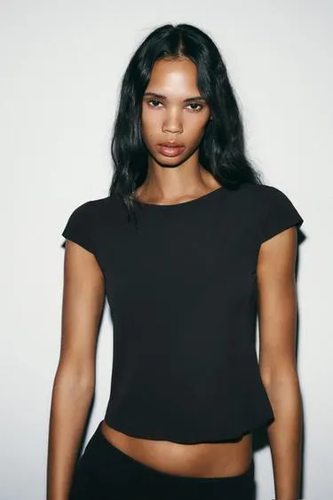 Футболка с короткими рукавами из интерлока