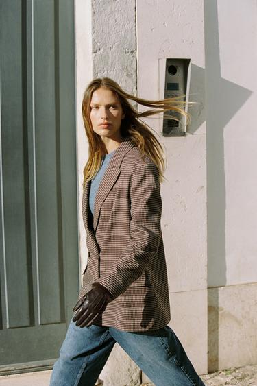 Zara Перчатки из искусственной кожи с искусственным мехом