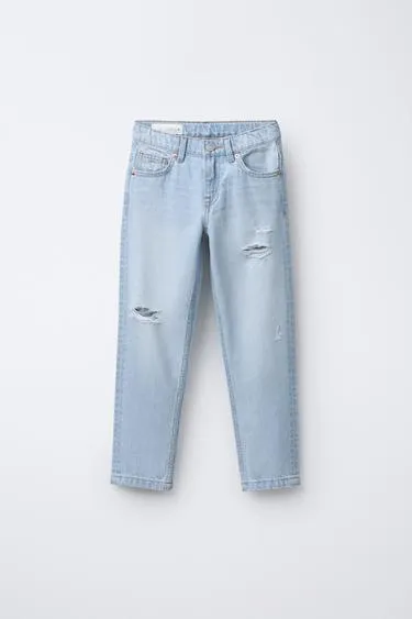 Джинсы SLIM с разрезами