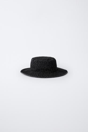 Zara Джинсовая панама с анималистическим принтом