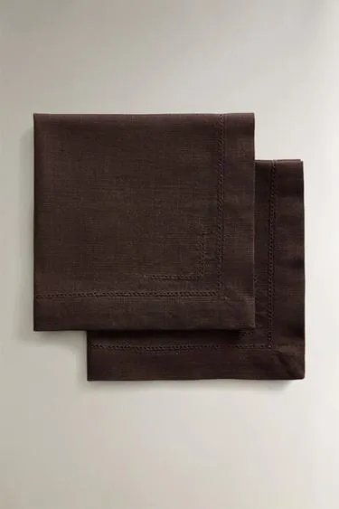 Набор хлопковых салфеток с двойной стёжкой (набор из 2)- Заказать в России