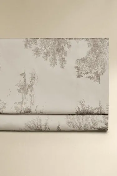 Простыня из сатина с рисунком туаль де жуи- Заказать в России