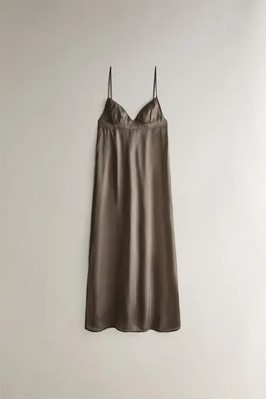 Органзовое ночное платье из шелка- Заказать в России