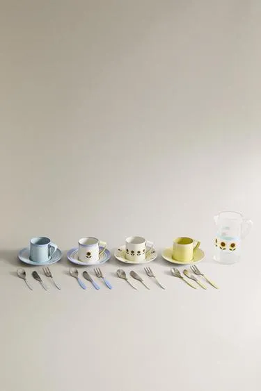 Набор детской металлической посуды для игры