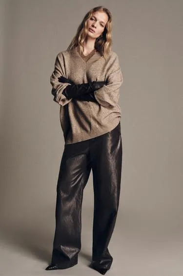 Шерстяной свитер оверсайз- Заказать в России