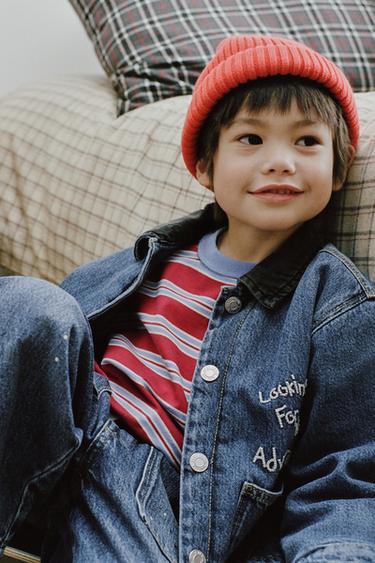 Zara Джинсовая куртка-рубашка с утеплителем WOODY TOY STORY © DISNEY PIXAR