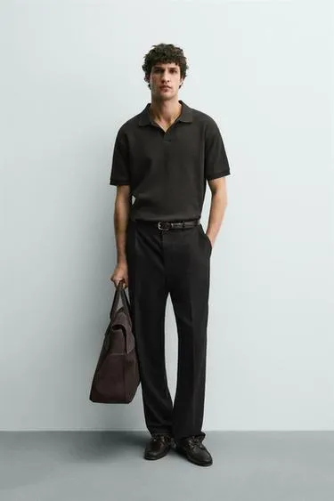 Поло с вертикальным узором- Заказать в России