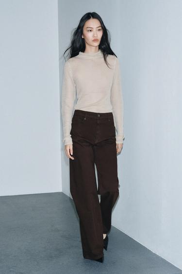 Zara Джинсы WIDE LEG с высокой посадкой — ZW COLLECTION