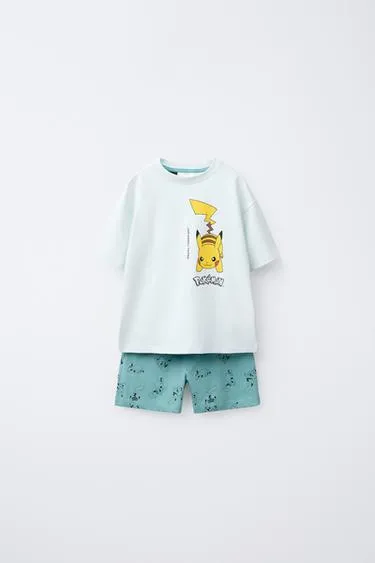 Пижама с футболкой и бермудами PIKACHU POKéMON™ для детей 6-14 лет