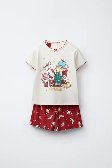 2-6 лет/пижама с принтом HELLO KITTY AND FRIENDS © SANRIO
