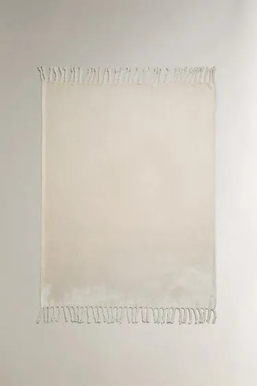 Плед из флиса с бахромой- Заказать в России