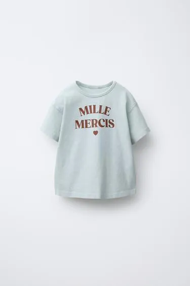 Футболка с эффектом потертости и надписью- Заказать в России