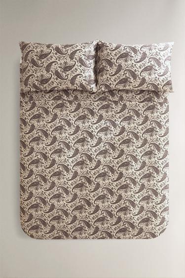 Zara Покрывало с пейсли на сатине