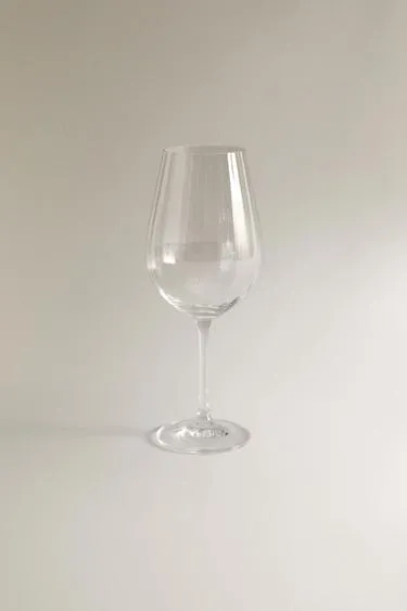 Высокий хрустальный стакан с вертикальным рельефом- Заказать в России