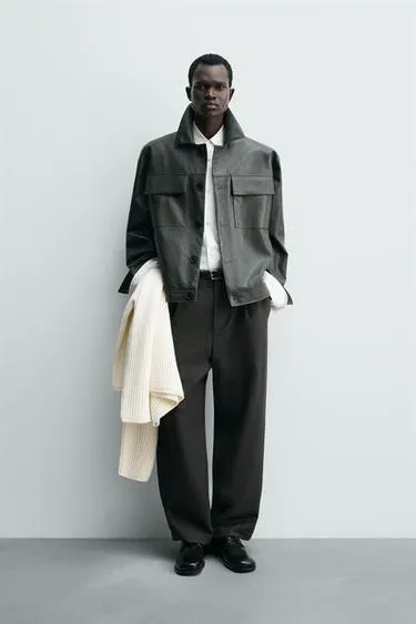 Куртка из искусственной кожи- Заказать в России