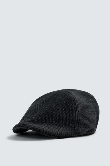 Zara Берет из рельефной ткани в клетку