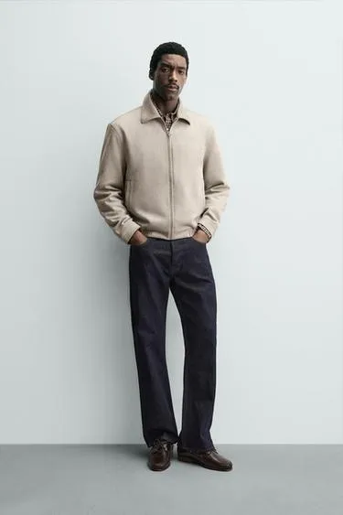 Куртка из искусственной замши